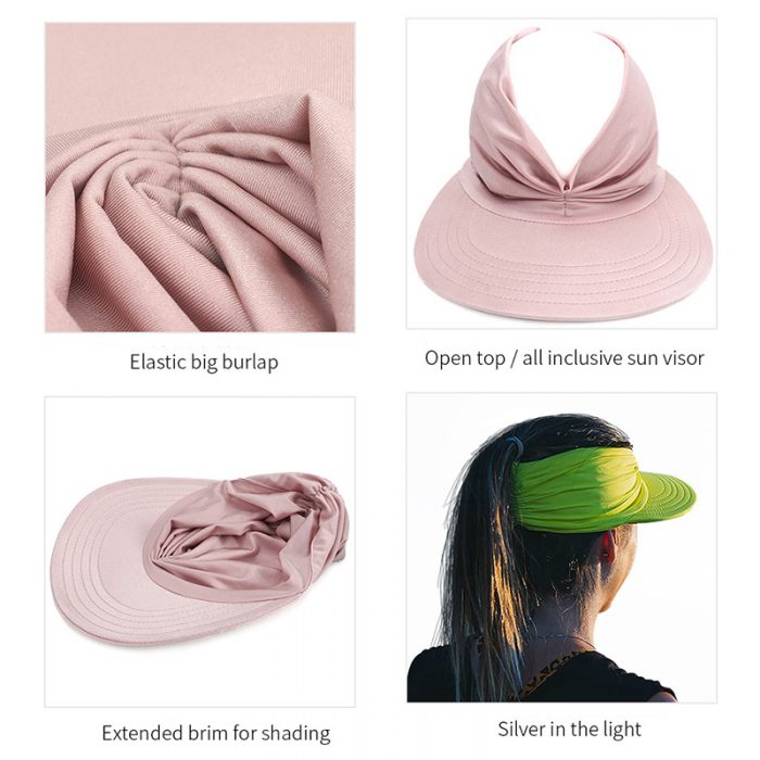 AL000373 ALLCH Women Breathable Fabric Sun Visor - Image 12