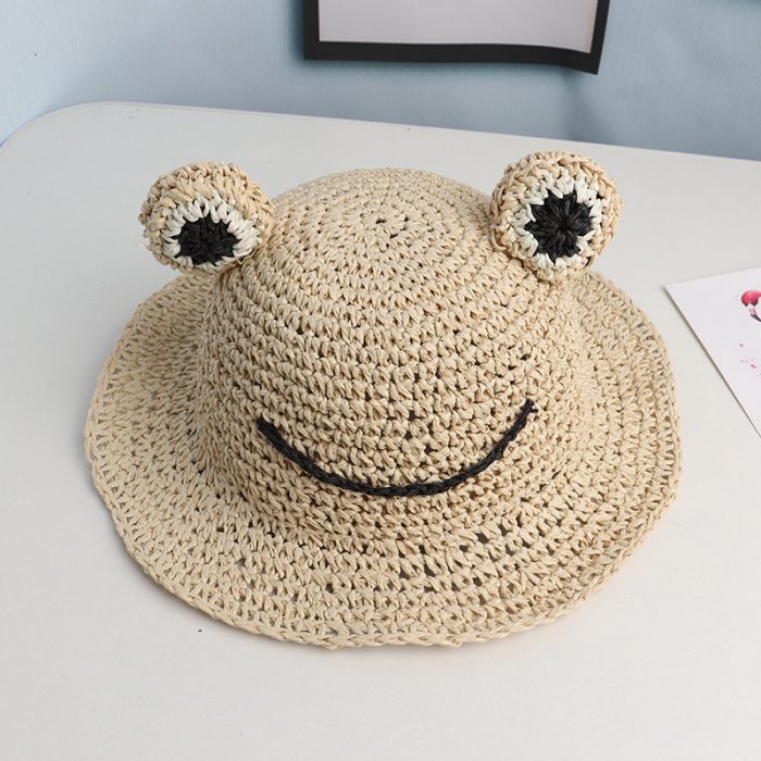 AL001319 ALLCH Girl‘s Crochet Straw Hat - Image 6