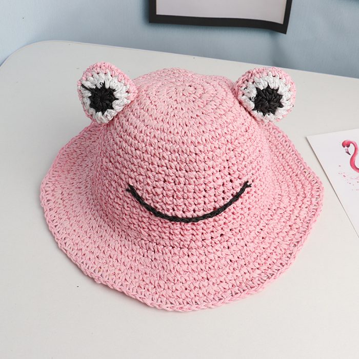 AL001319 ALLCH Girl‘s Crochet Straw Hat - Image 7