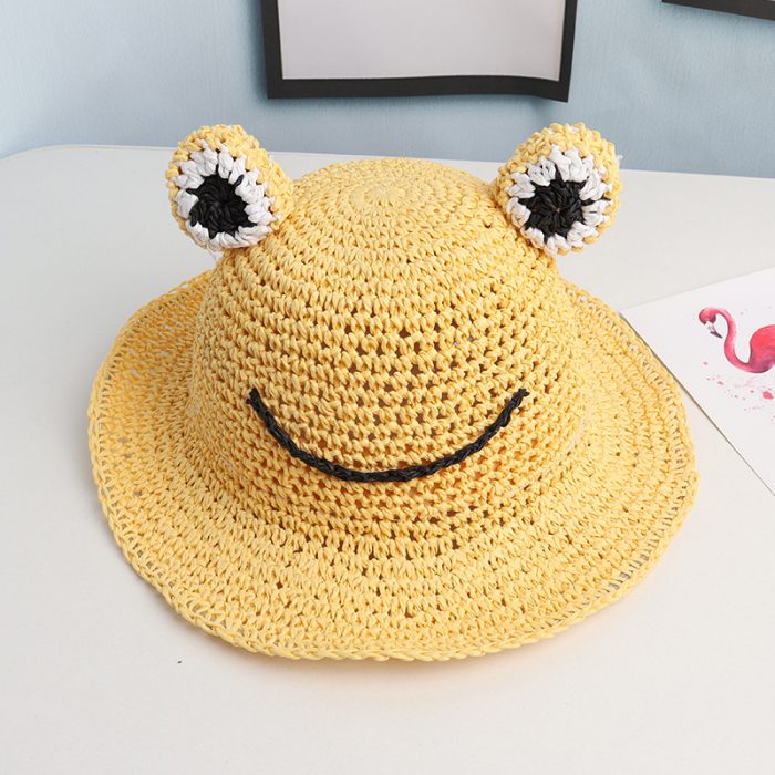 AL001319 ALLCH Girl‘s Crochet Straw Hat - Image 8