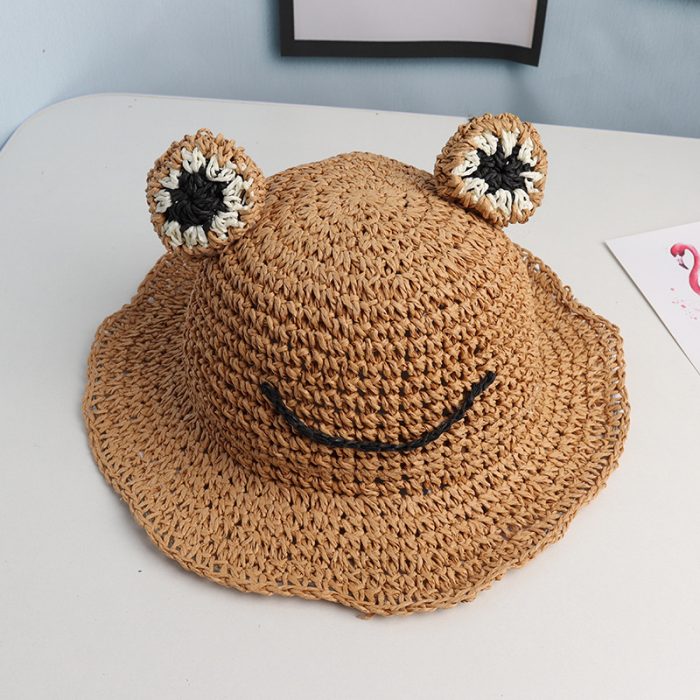 AL001319 ALLCH Girl‘s Crochet Straw Hat - Image 9