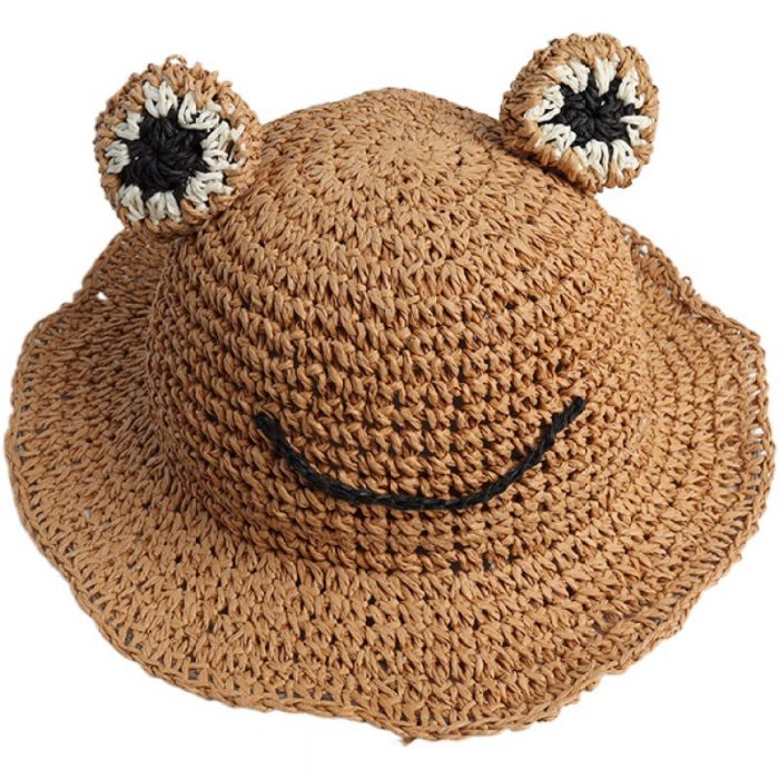 AL001319 ALLCH Girl‘s Crochet Straw Hat - Image 10