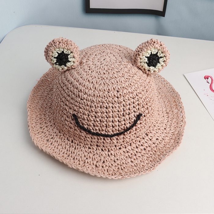 AL001319 ALLCH Girl‘s Crochet Straw Hat - Image 12