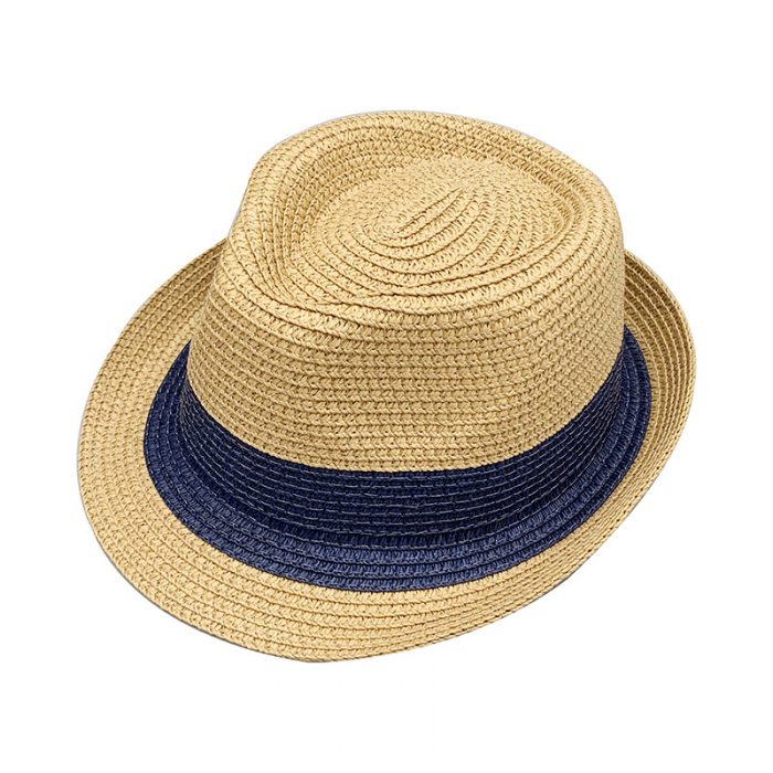 AL001445 ALLCH Boy's Fedora Straw Hat For Summer - Image 4