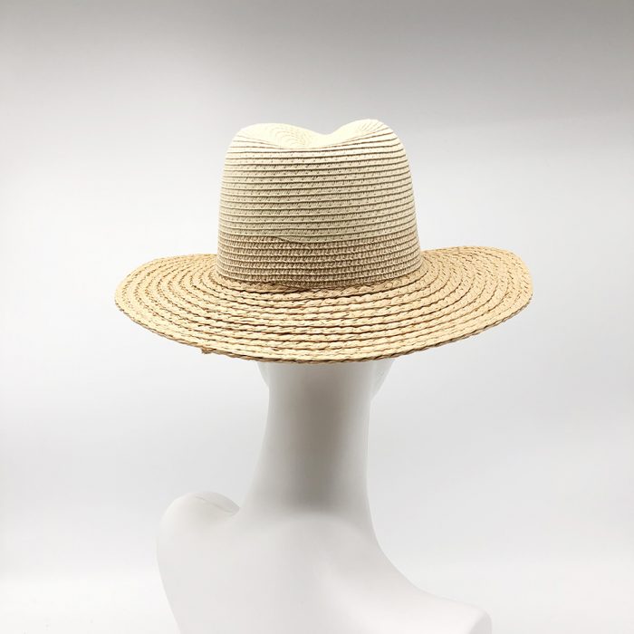 AL000303 ALLCH Women Paper Straw Panama Hat - Image 4