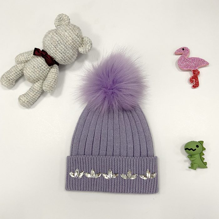 KH4 ALLCH Girls Luxury Beanie Hat - Image 3