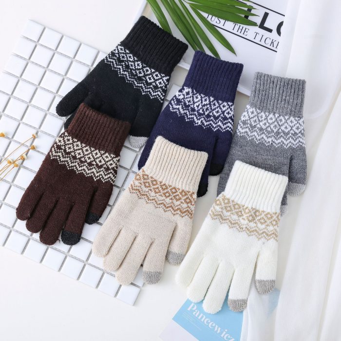 AL000714 ALLCH Women's Touch Screen Knitted Gloves