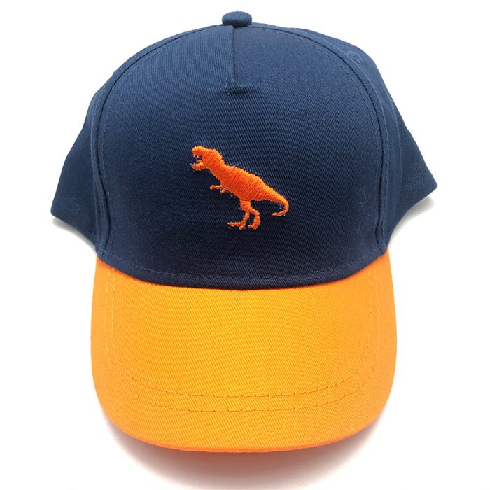 AL000418 Allch Kids Dinosaur Embroidery Snap Back Baseball Cap