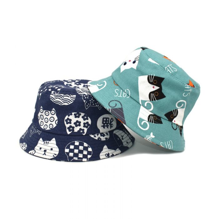 AL001329 ALLCH Girls Cute Print Bucket Hat Beach Fisherman Hats - Image 3