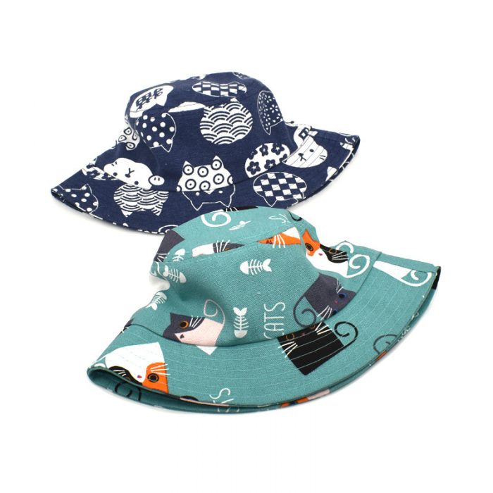 AL001329 ALLCH Girls Cute Print Bucket Hat Beach Fisherman Hats - Image 4