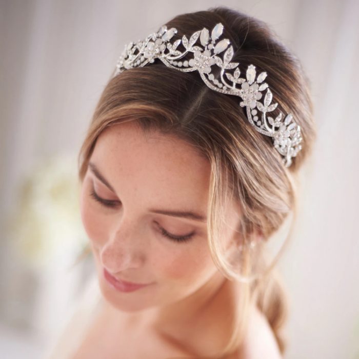 AL001505 ALLCH Crystal Tiara Bridal Crown - Image 2