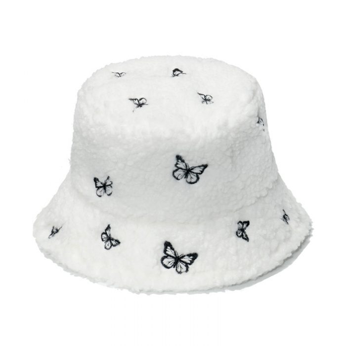 AL001326 ALLCH Cute Butterfly Animals Embroider  Bucket Hat - Image 5