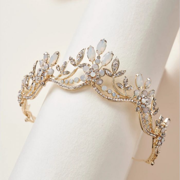 AL001505 ALLCH Crystal Tiara Bridal Crown - Image 3