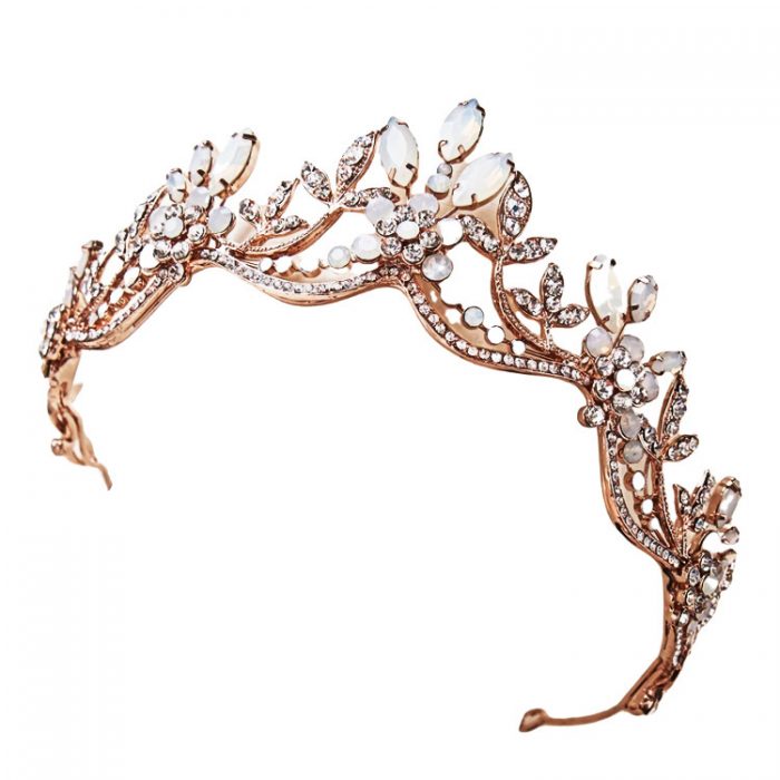 AL001505 ALLCH Crystal Tiara Bridal Crown - Image 5