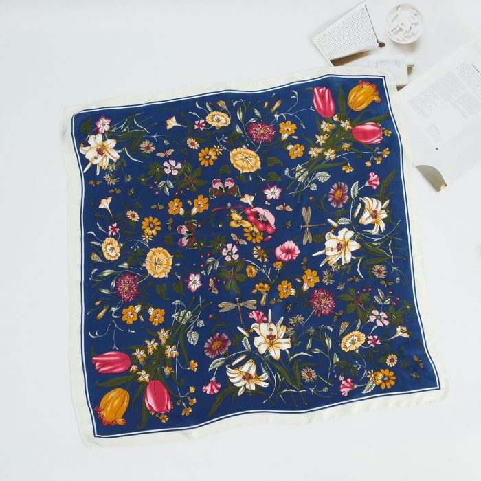 FS001349 ALLCH Decorative Flowers Fresh neck scarf - Image 4