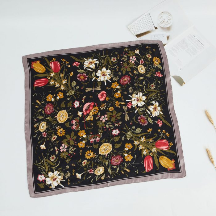 FS001349 ALLCH Decorative Flowers Fresh neck scarf - Image 2