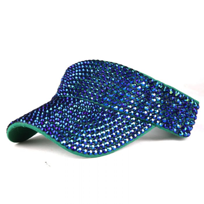 AL001335 ALLCH Women Sun Visor with Full Diamond - Image 9