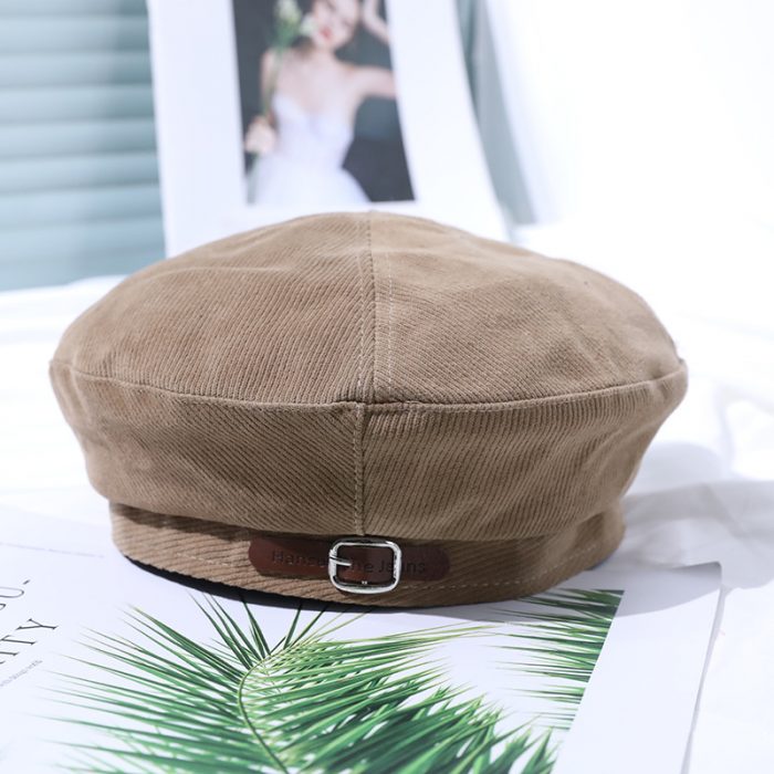 AL000963 Outdoor Hat Winter Wool French Beanie Hat - Image 4