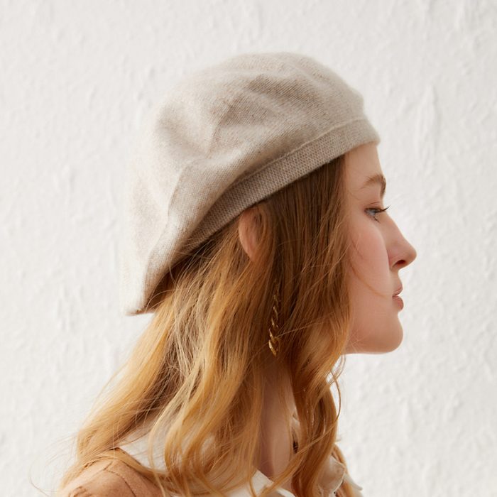 AL000971 French Style Wool Beret Hat  Beanie Hats - Image 4