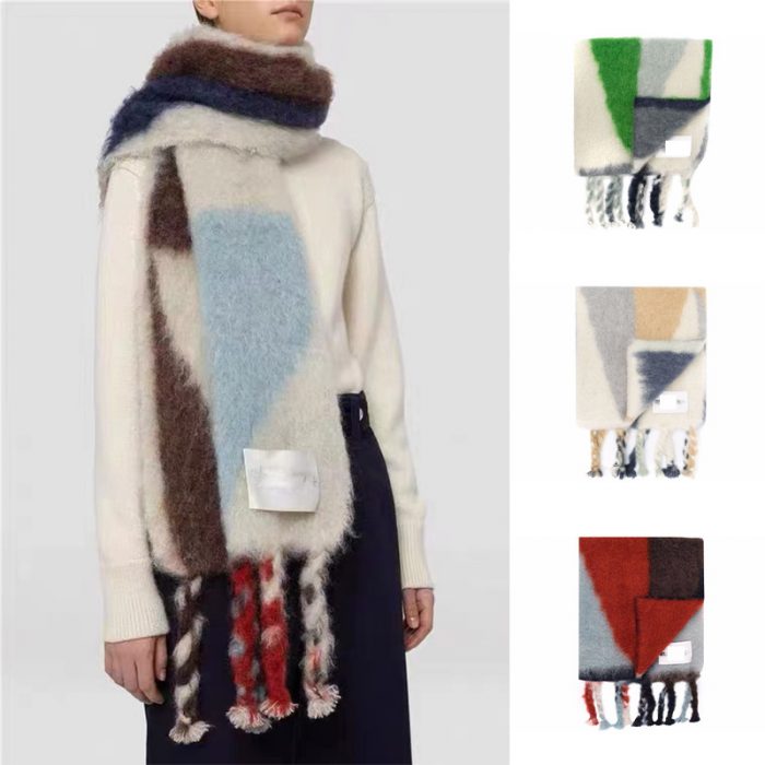 FS000514 ALLCH Wool Scarves Oversize Scarfs