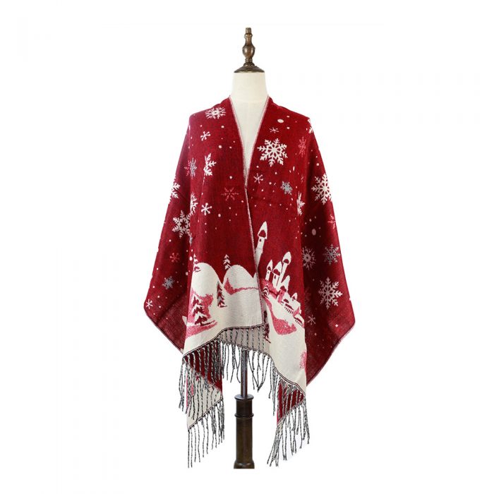 FS001241 ALLCH  Cape Snow Fawn Shawl