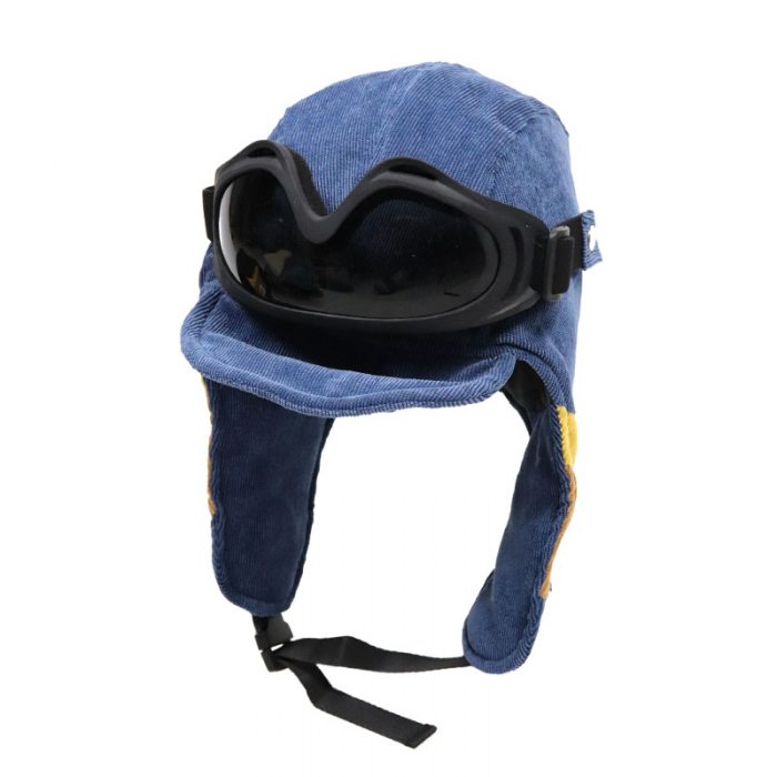 AL001248 ALLCH Men Pilot Trapper Hat with Goggles