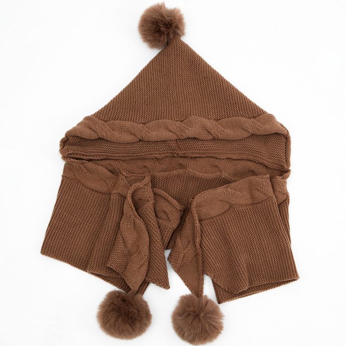 FS000682 ALLCH Knitted Women Cozy Wrap Scarf - Image 2