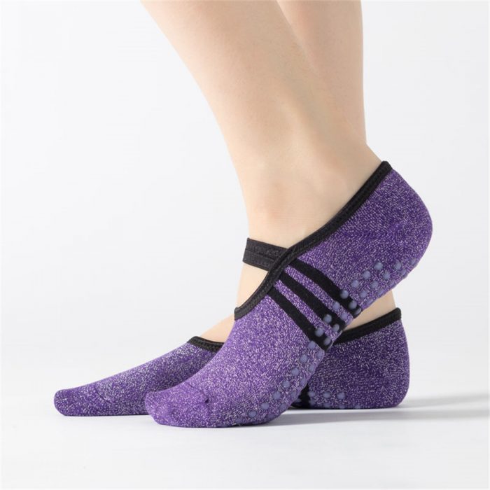 FS000112 ALLCH Knitted Sports Performance  Non Slip No Show Ankle Yoga Pilates Socks - Image 4