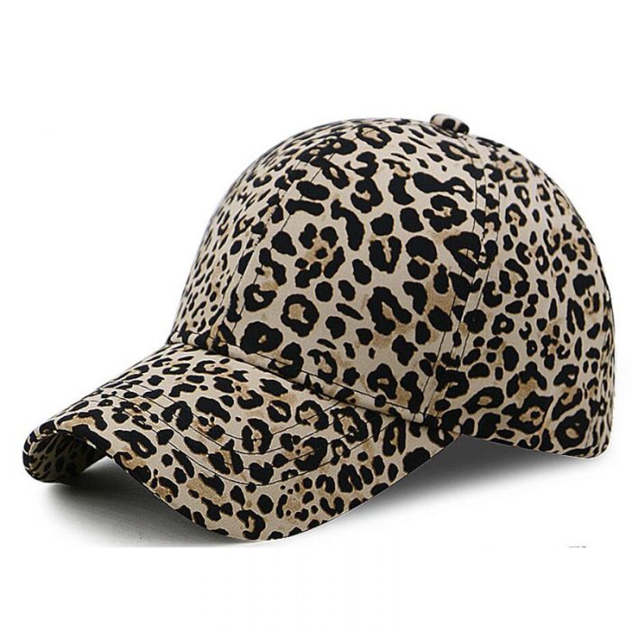 AL001453 Allch Ladies Leopard Print Baseball Cap