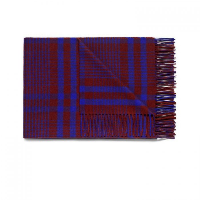 FS000950 ALLCH Double-sided Checked Cashmere Shawls Tassel Scarf - Image 2