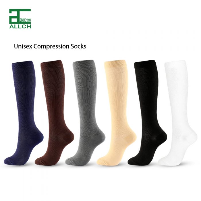 AL001121 ALLCH Unisex Plain Compression Socks