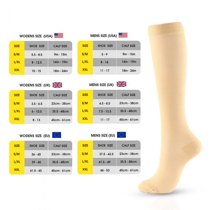 AL001121 ALLCH Unisex Plain Compression Socks - Image 8