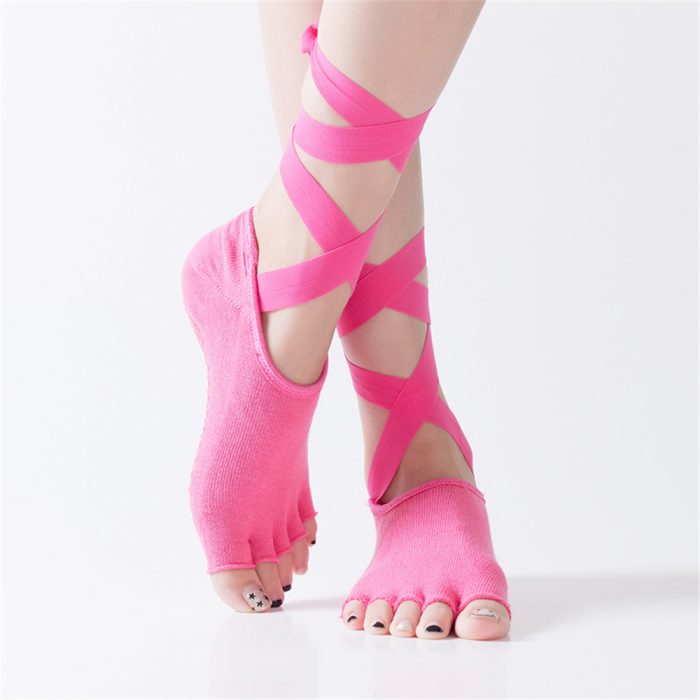 FS000110 ALLCH Women Dance Ballet Barre Socks with Anti-slip - Image 2