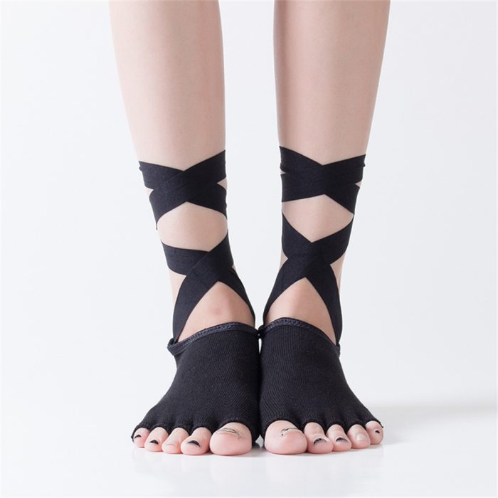 FS000110 ALLCH Women Dance Ballet Barre Socks with Anti-slip - Image 3