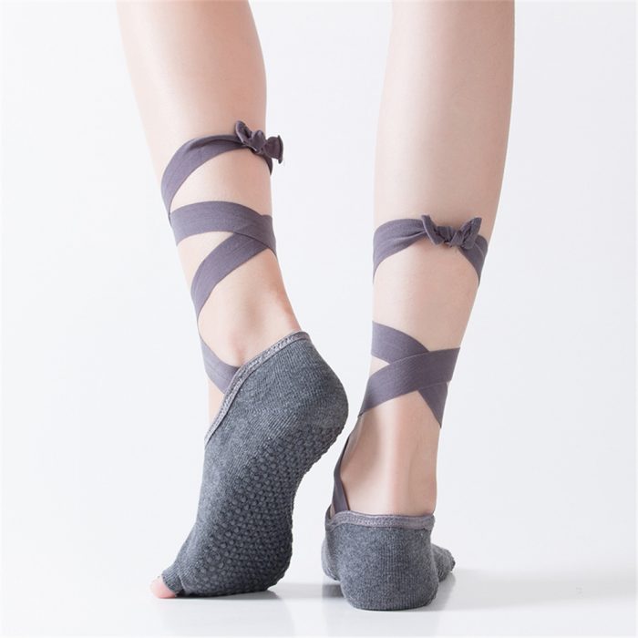 FS000110 ALLCH Women Dance Ballet Barre Socks with Anti-slip - Image 4