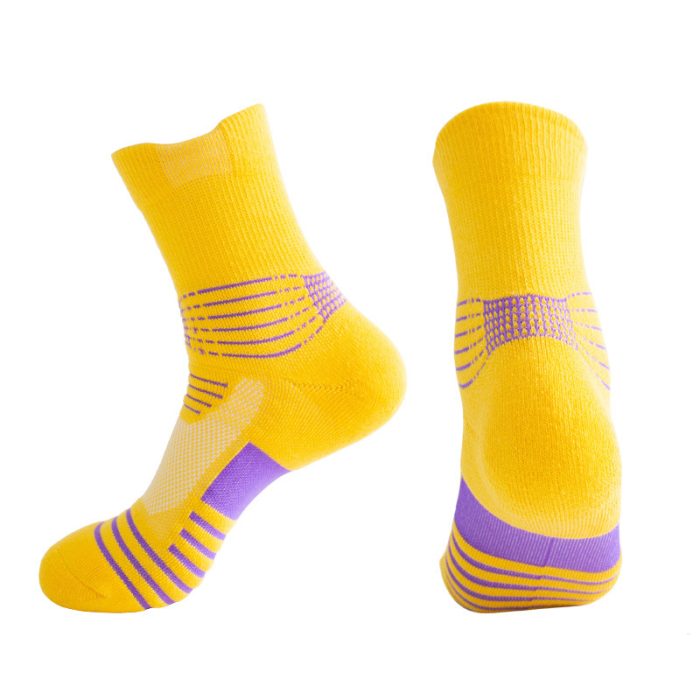 AL001757 ALLCH Thick Mid-tube Sports Socks With Mesh Wicking Sweat And Deodorant Socks - Image 3